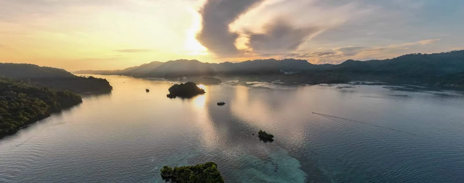 Lembeh Strait panoramic view