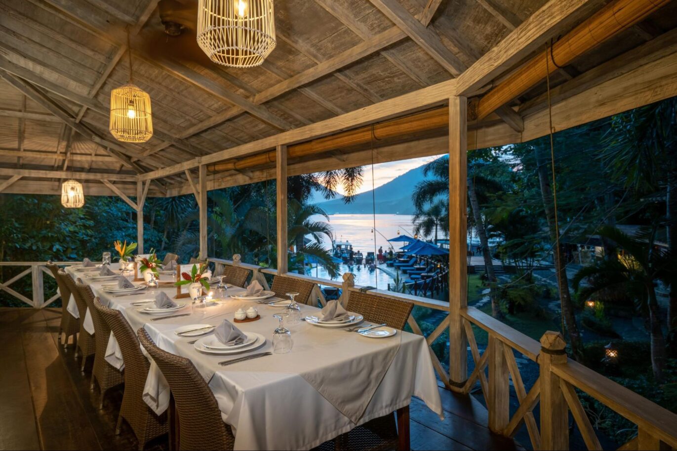 Dining at Lembeh Resort